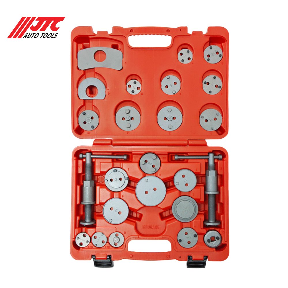 24PCS Forward and Reverse Brake Cylinder Adjustment Tool Set Brake Caliper Piston Tool Brake Pad Remover JTC6820