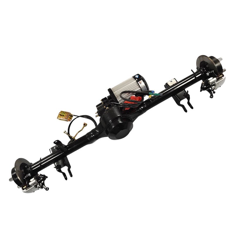 Electric Tricycle Go Kart Rear Axle Assembly Drum Brake Split Low Speed Brushless Differential Motor Modification Accessories