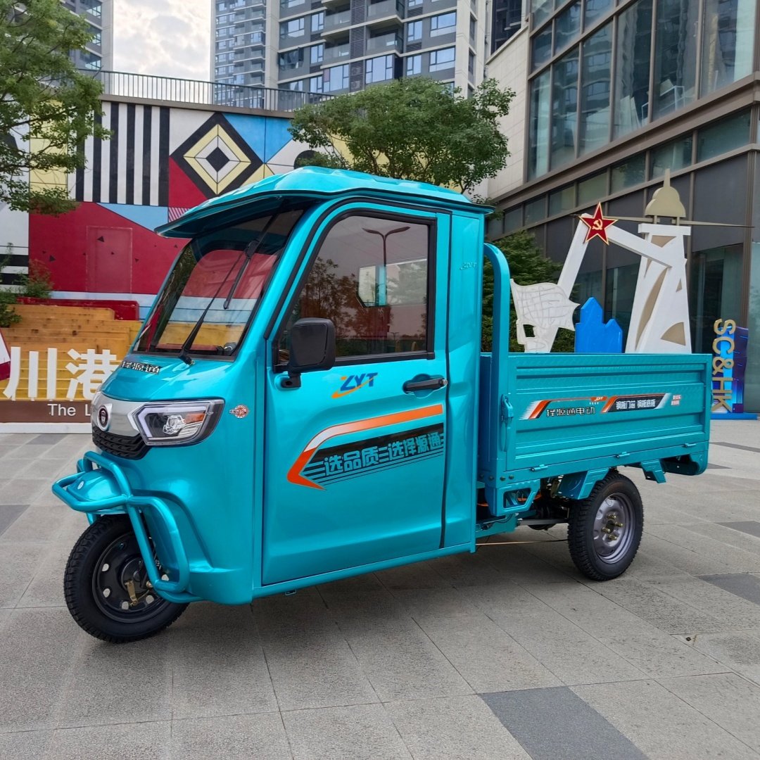 Manufacturer Direct Sale New 1200W Electric Tricycle Cargo Three-Wheeled Motorcycle