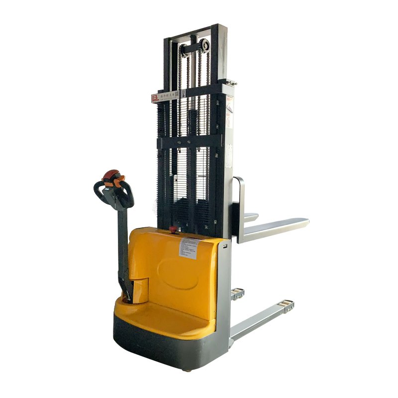 1 Ton Walking Electric Wholesale Stacker Unloading Cargo Stacking Machinery Vertical Cylinder Stacker