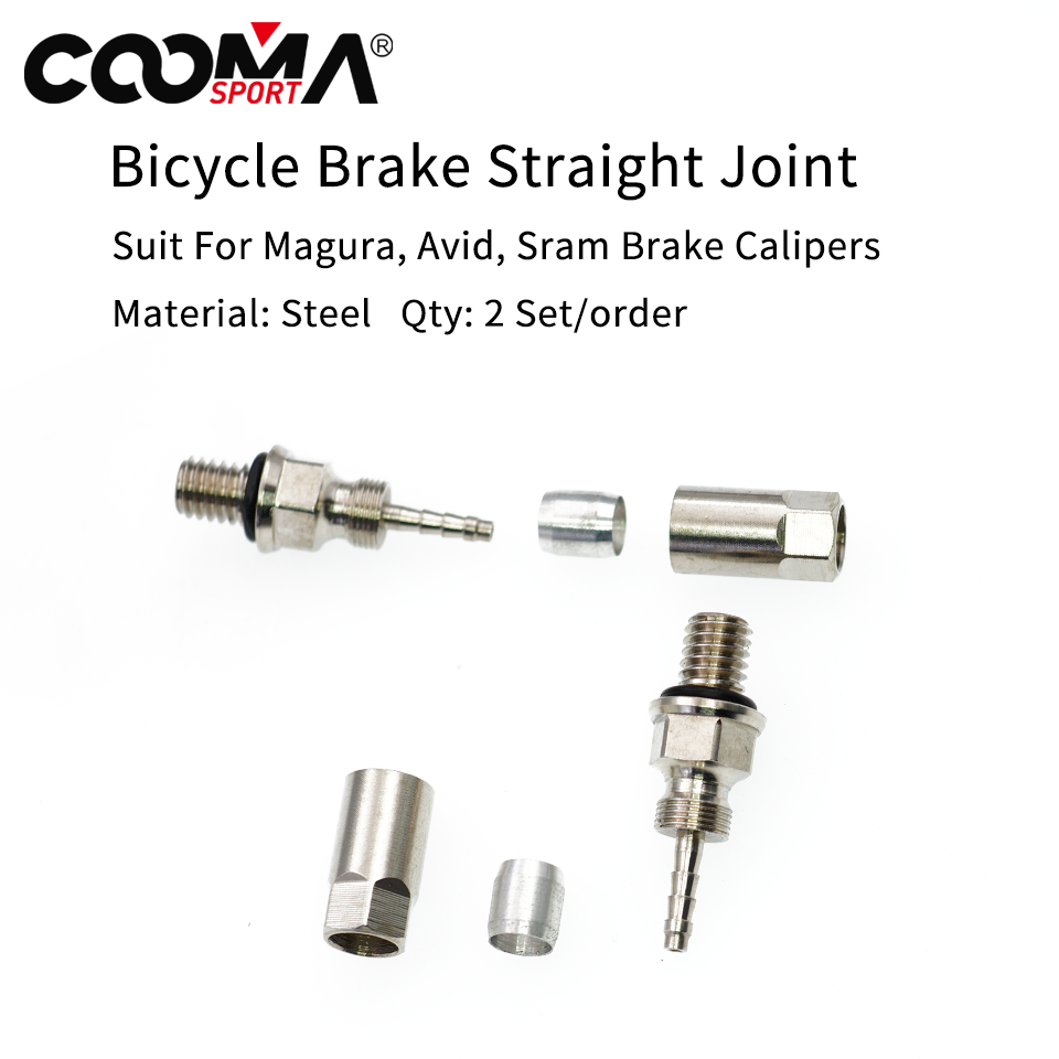 Bicycle Hydraulic Brake Straight Joint for AVID Formula Magura, Hydraulic Hose Adapters Connector Insert