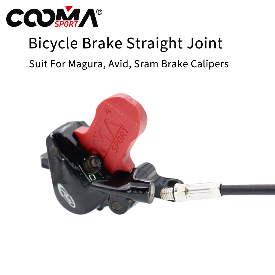 Bicycle Hydraulic Brake Straight Joint for AVID Formula Magura, Hydraulic Hose Adapters Connector Insert