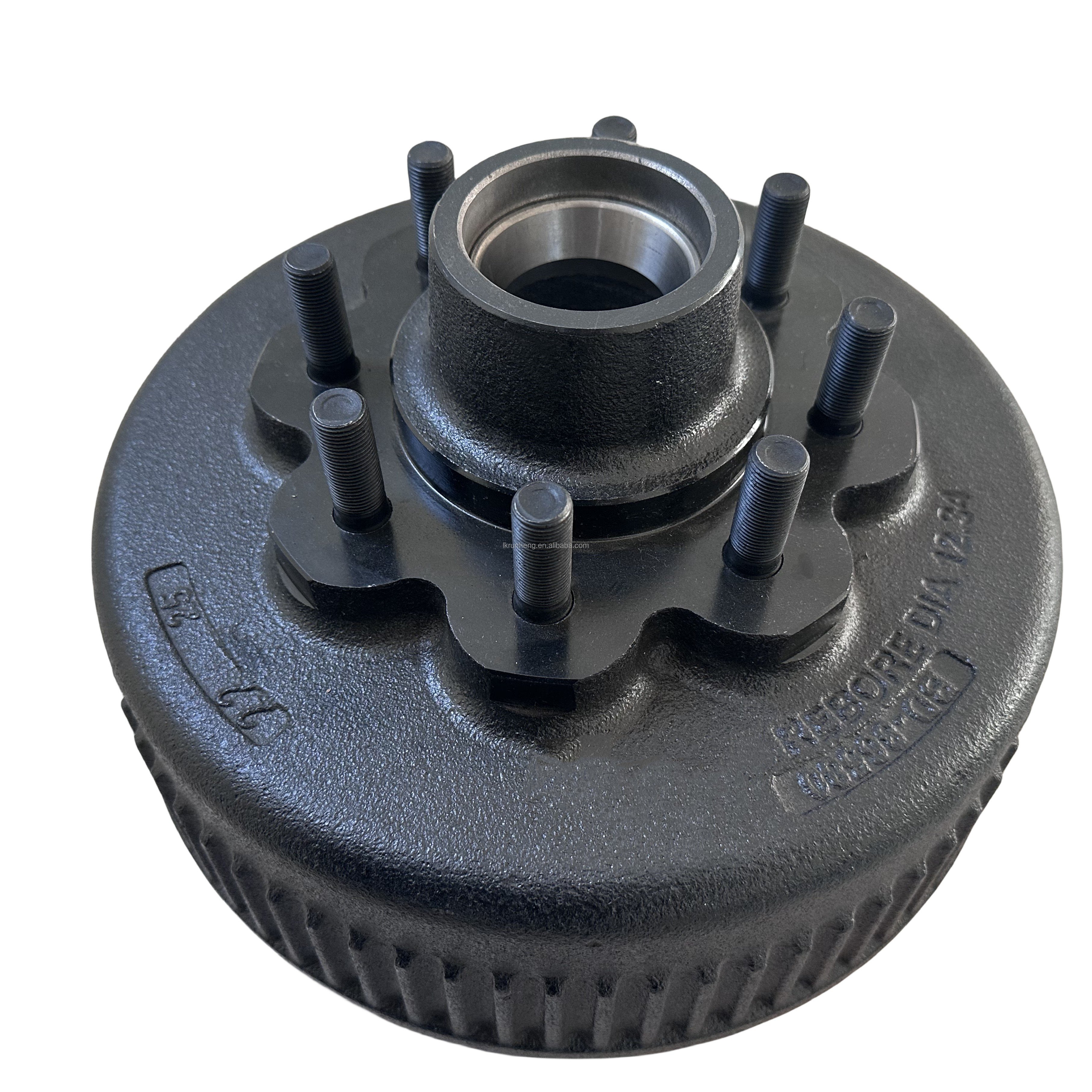 High Quality 8 Holes Trailer Wheel Hub With Electronic/Hydraulic Brake 12.25 Inch Trailer Brake Drum