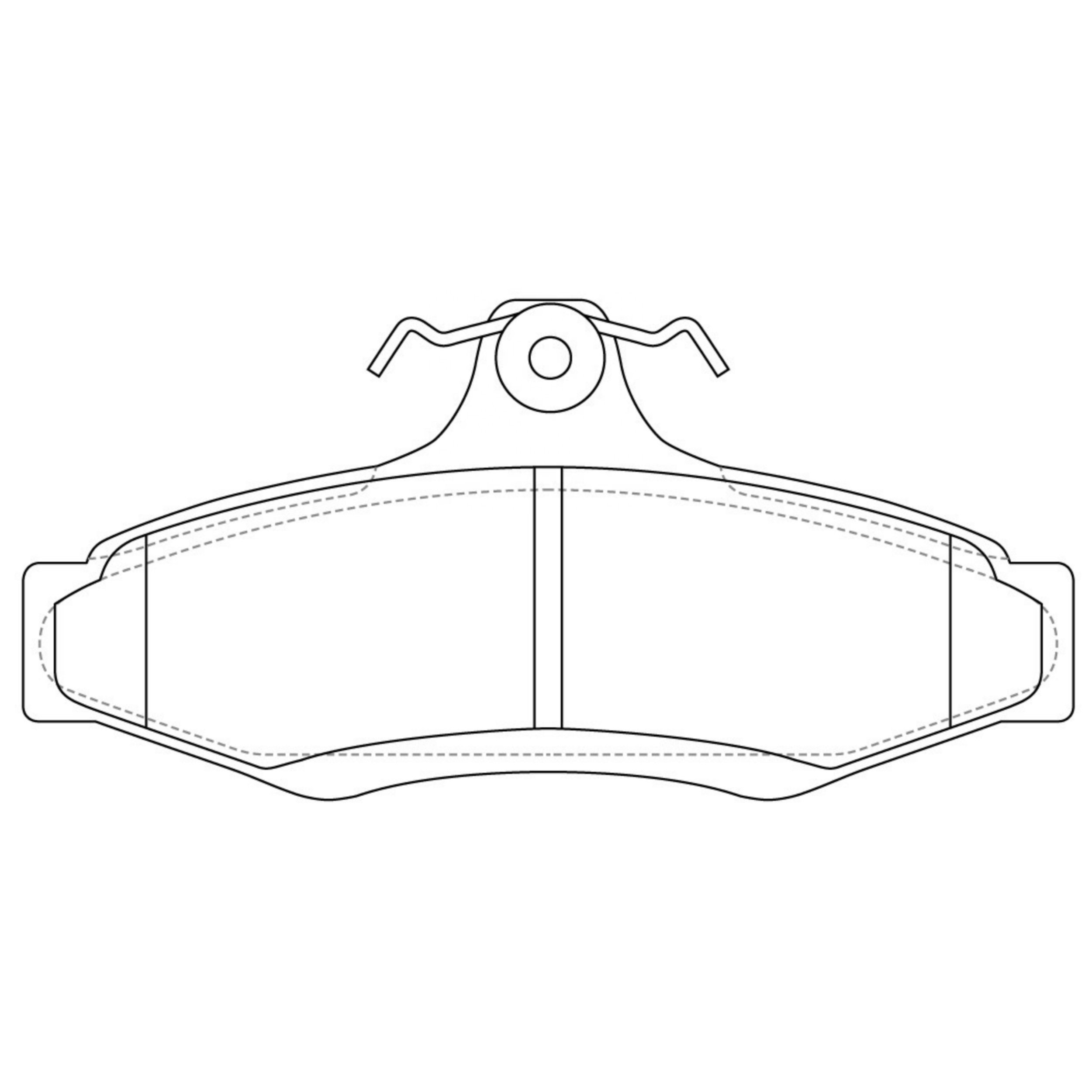 High Performance Factory Auto Parts Brake Pads (Pastillas De Freno) OEM Disc D724/wva 23237 Is Rear Axle Brake for MITSUBISHI