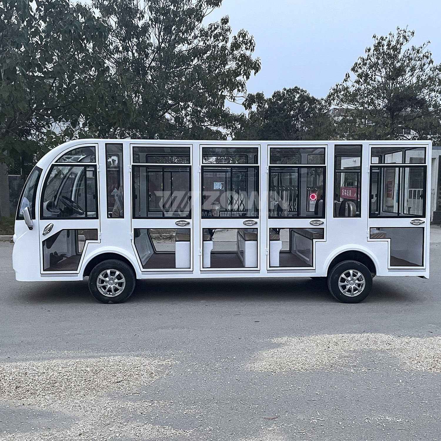 Hot Selling 14 Seat Mini Tourist Bus Fully Enclosed Customizable Air-conditioned City Sightseeing Bus for Sale