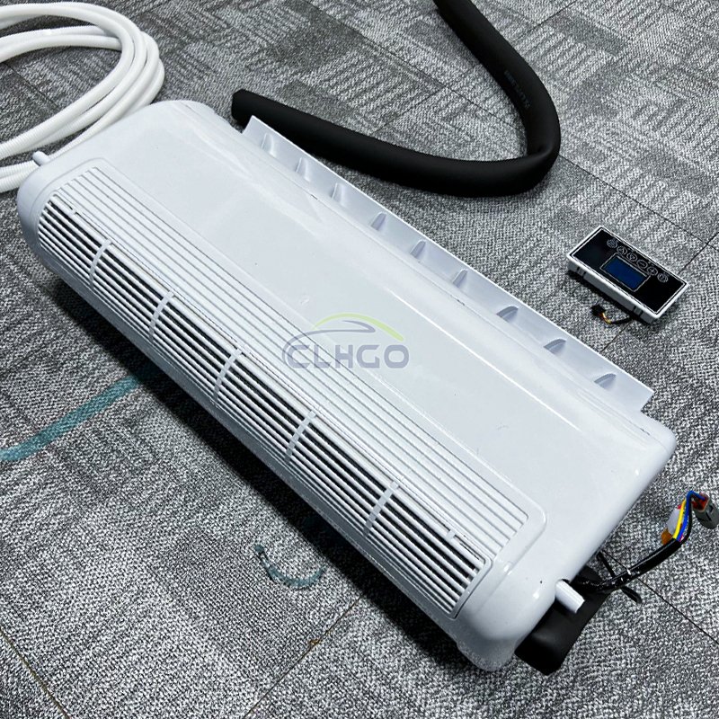 12V 24V Electric Parking Air Conditioner Split Bottom Air Conditioner Semi-diesel Sleeper Forklift Portable Truck Parking Cooler