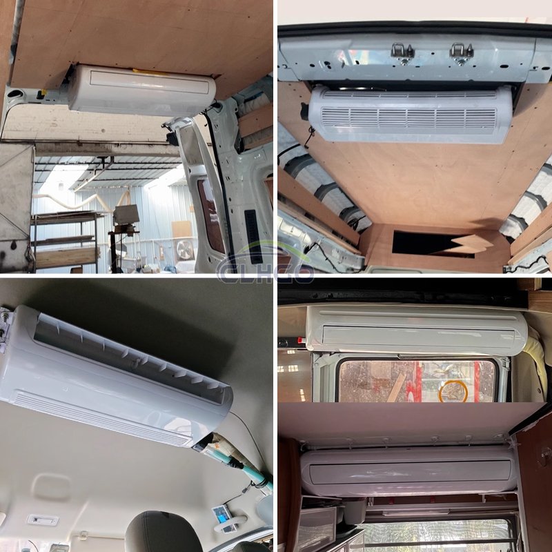 12V 24V Electric Parking Air Conditioner Split Bottom Air Conditioner Semi-diesel Sleeper Forklift Portable Truck Parking Cooler