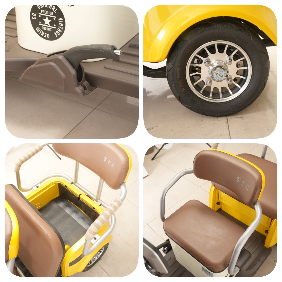 Popar Small-Sized Electric Tricycles for Adts in China 1000w Power for Smooth Riding