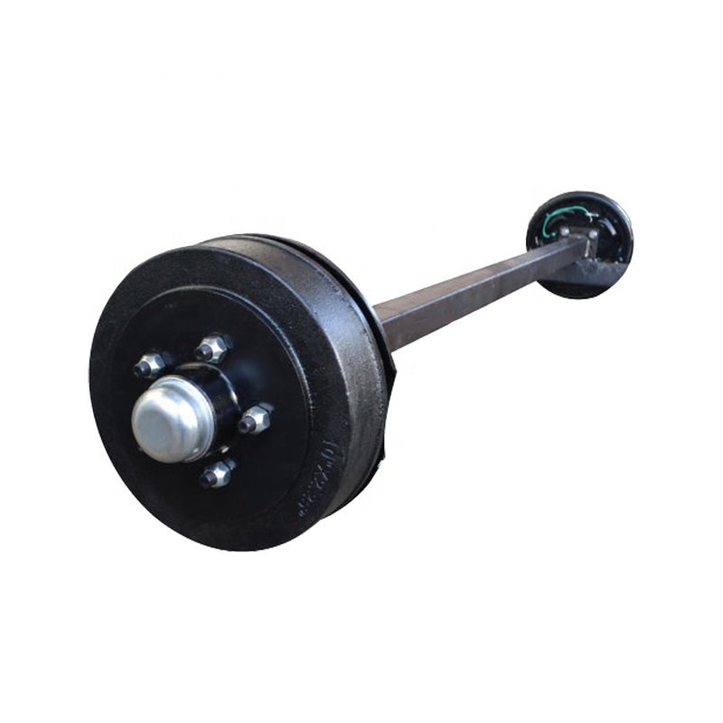 Australia Market 1000 1400kg Square Solid Caravan Boat Trailer Axle Parts with 10 Inch Electric Brake Drums