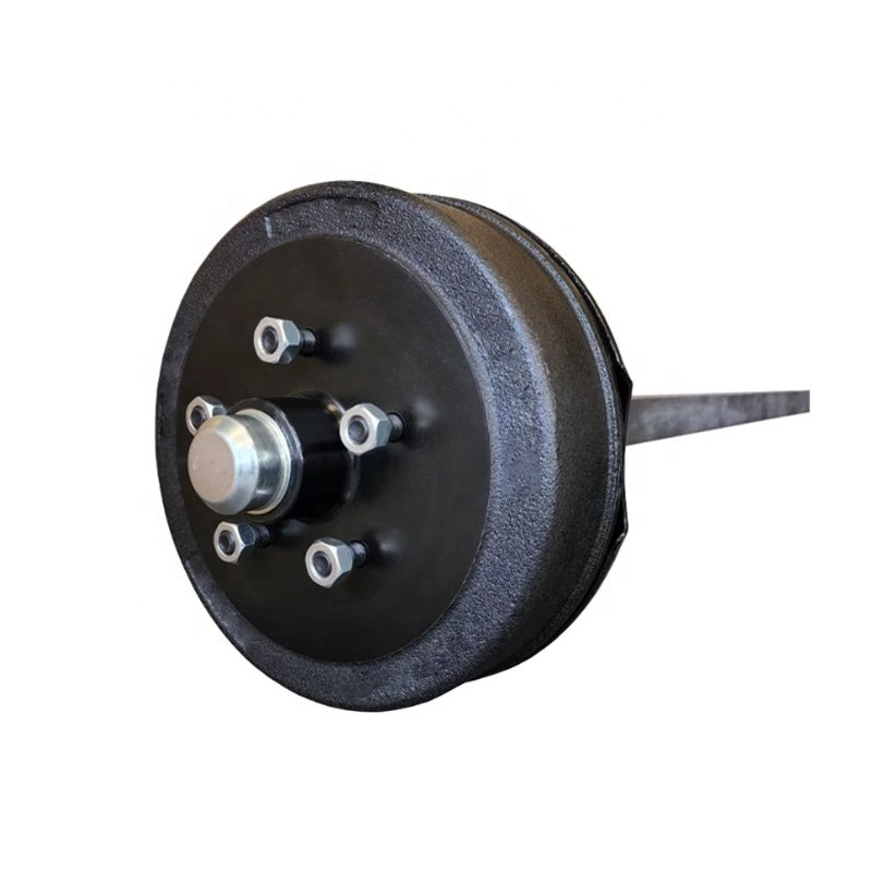 Australia Market 1000 1400kg Square Solid Caravan Boat Trailer Axle Parts with 10 Inch Electric Brake Drums