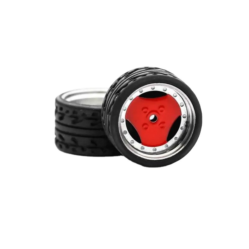 High-Quality 1/64 Scale Diecast Car Wheels with Brake Calipers