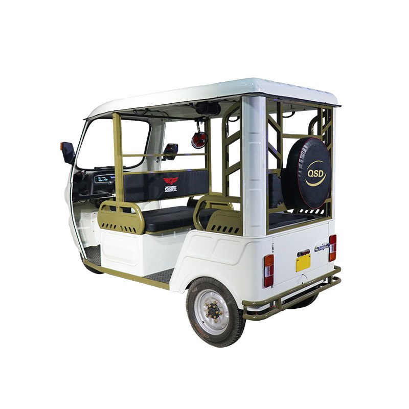 QSD 2025 High Power Electric Auto Rickshaw New Model Electric Tuk Tuk for Adult Passenger Transport 1000W Motorized 48v