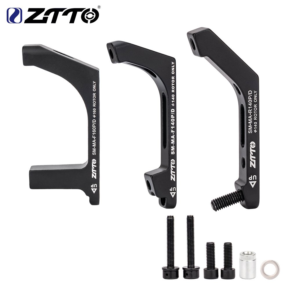 ZTTO Disc Brake Mount Adapter a B Fork Frame Adapter Road Bike Disc Brake Post Mount Caliper Flat Mount Adapter 140 160mm Rotor
