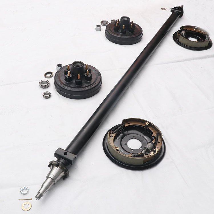 China Factory 6000lb Axles with Electric Brakes Drum American Type Trailer Parts Trailer Accessories