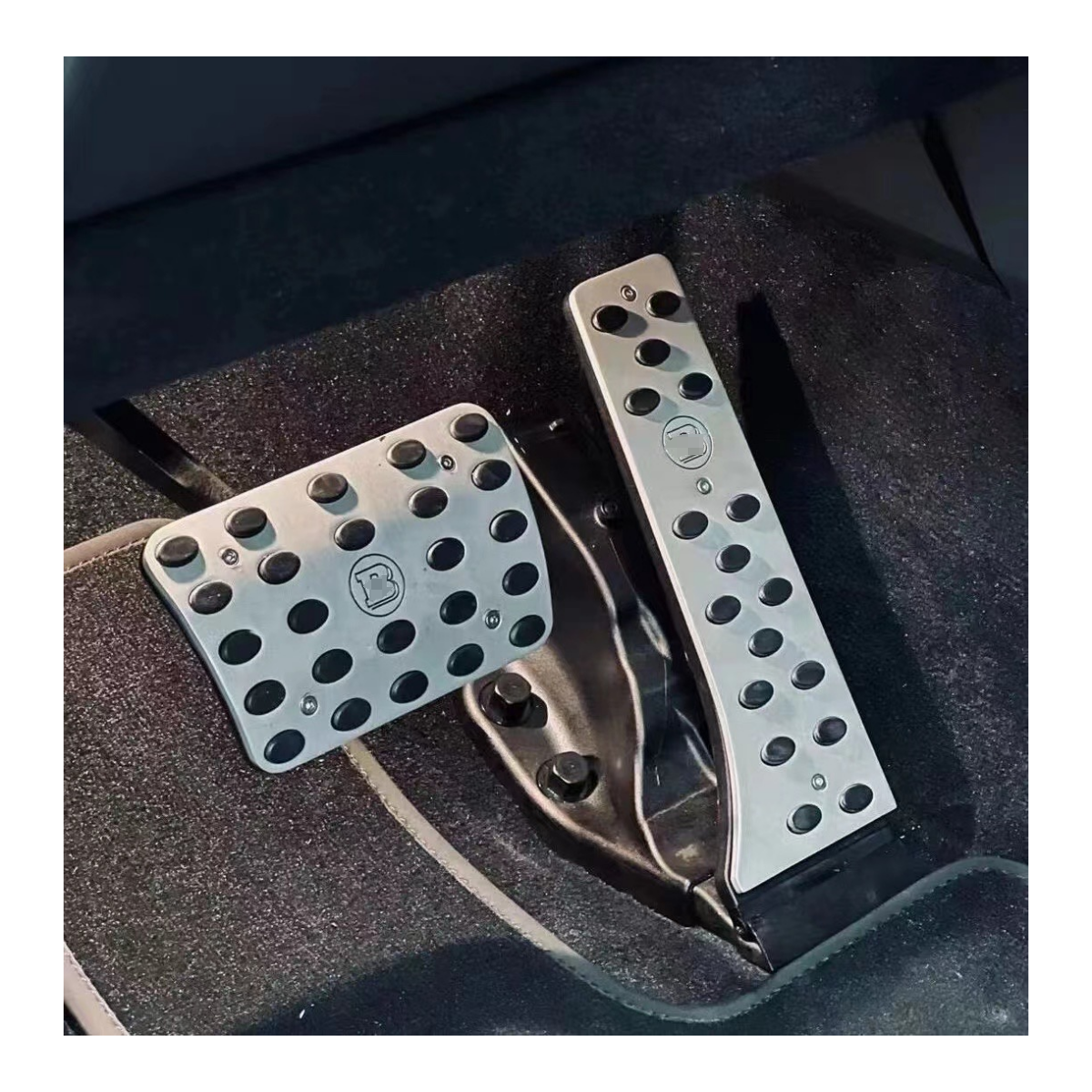 For Benz G500 G400 G350 G63 Modified AMG B Rabus Throttle Brake Anti-slip Pedal Without Punching