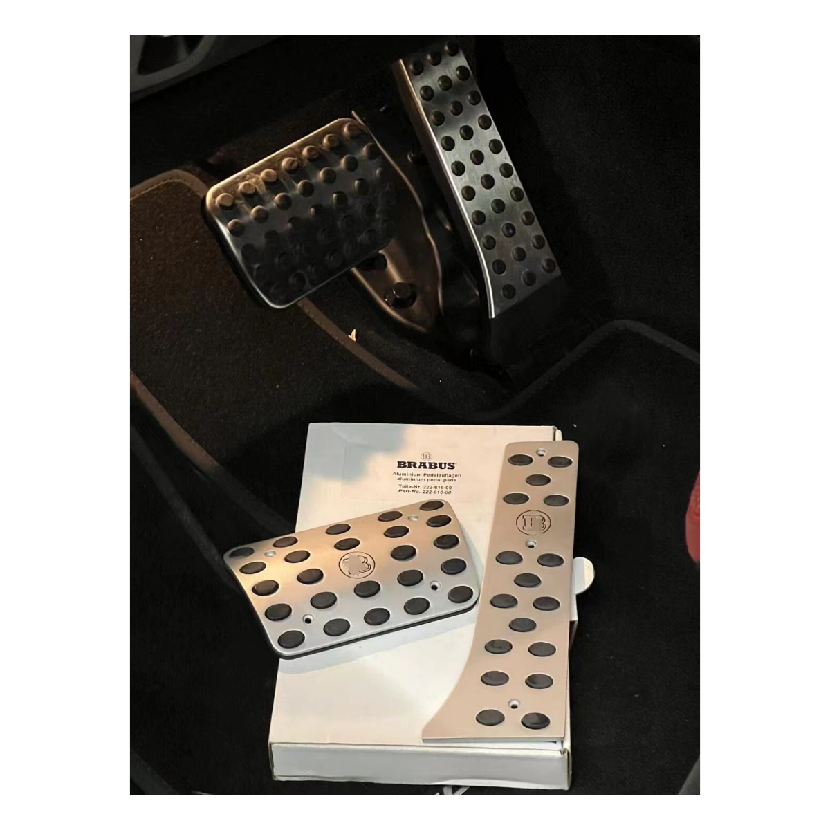 For Benz G500 G400 G350 G63 Modified AMG B Rabus Throttle Brake Anti-slip Pedal Without Punching