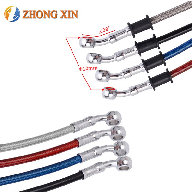An4 Od 8mm Id 4.83mm Black Nylon Cover Stainless 316/304 Wire Braided Brake Hose Ptfe Clutch Line for Auto