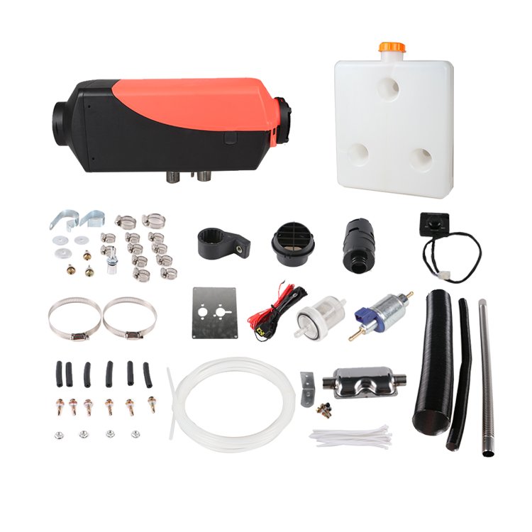 5kw 12v/ 24vAluminum Alloy Diesel Air Heater (LCD Thermostat With Silencer)