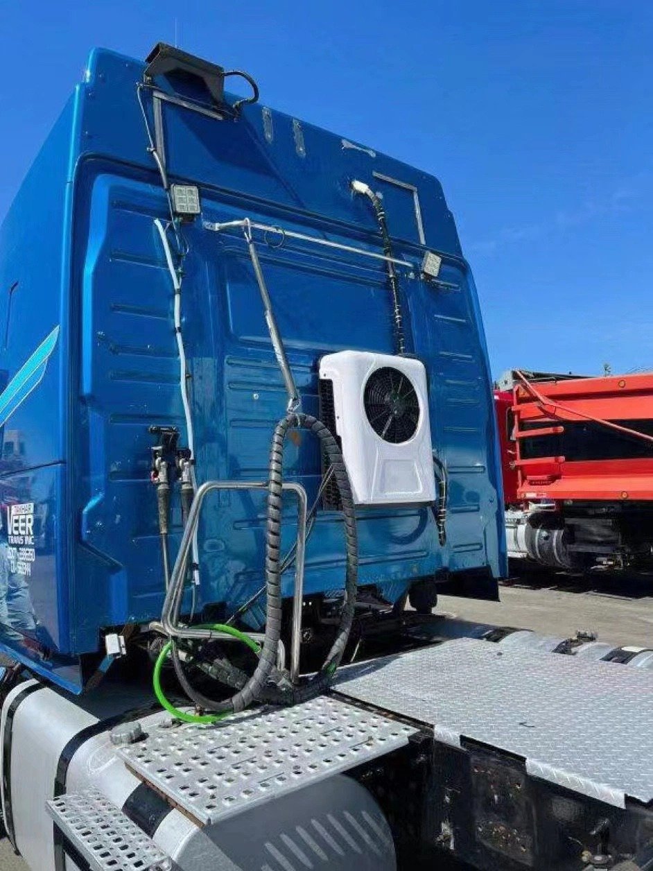 Camping Car Mini Climatiseur Portable Pour Voiture Rv Camper Semi Truck 12V 24V Small Parking 12 Volt DC Split Air Conditioner