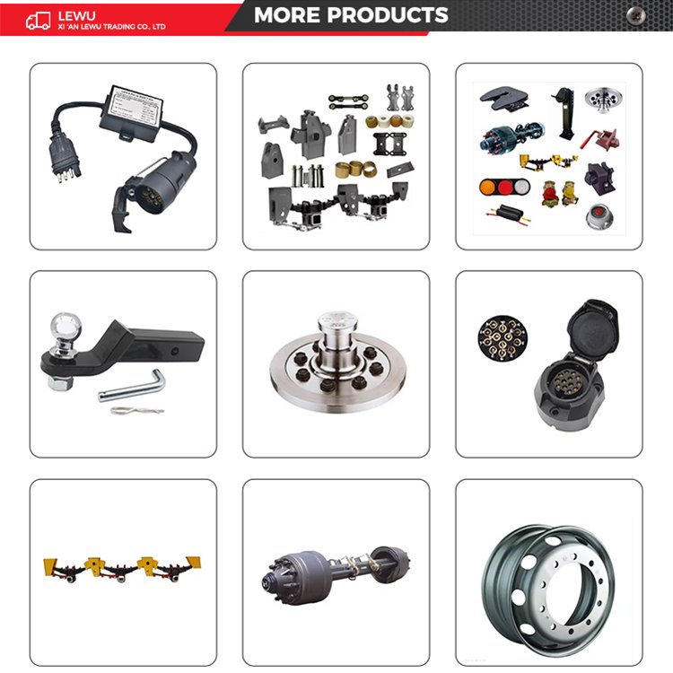 High-Strength Alloy Steel Plate American Type Hydraulic Tractor Torsion Semi Trailer Brake Drum Axle