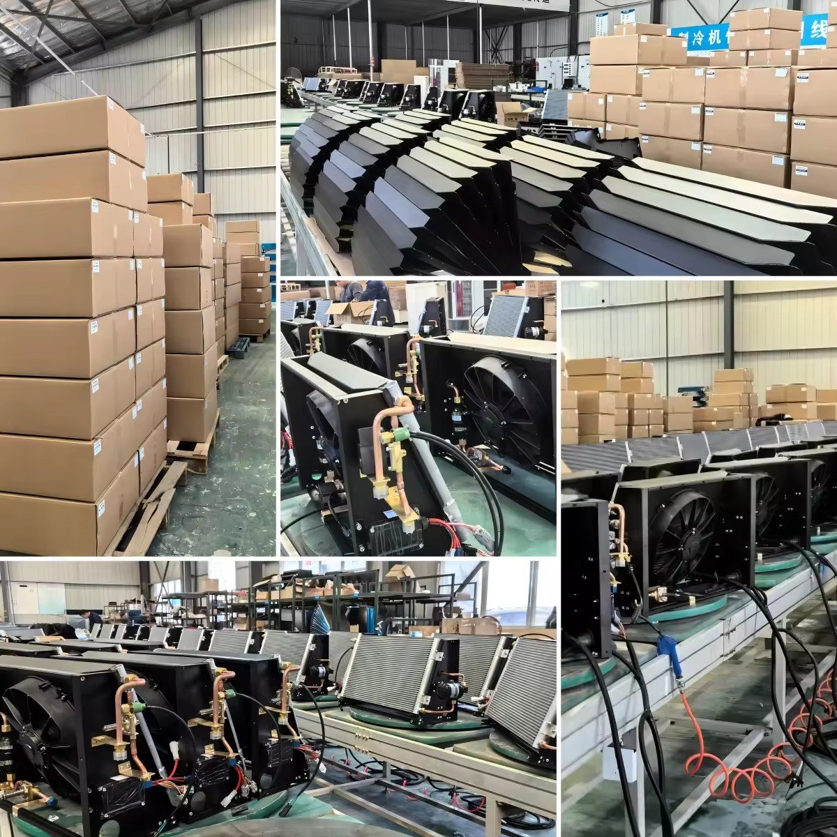 12V RV Truck Rooftop 24V Parking Cooler Double Fan with Rotor Compressor Electric Air Conditioning Auto Roof Parking Conditioner