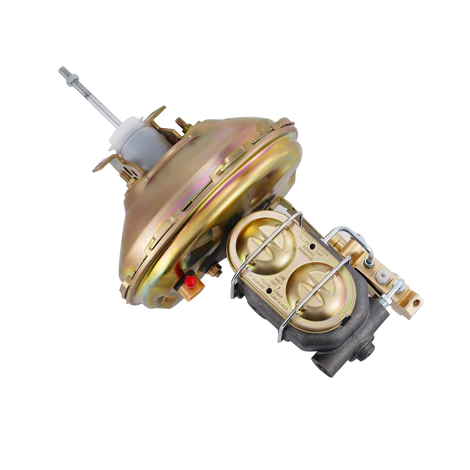Zinc 11" Brake Booster Master Cylinder Conversion Kit for 1967-72 GM A/F/X Body Street Rod