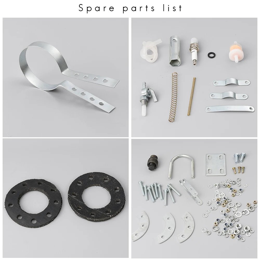 80CC Gasoline Motor for Motorcycle Bicycle, Gas Petrol Motor Complete Kit With Fuel Tank and Throttle 2-Stroke Petrol Engine Set