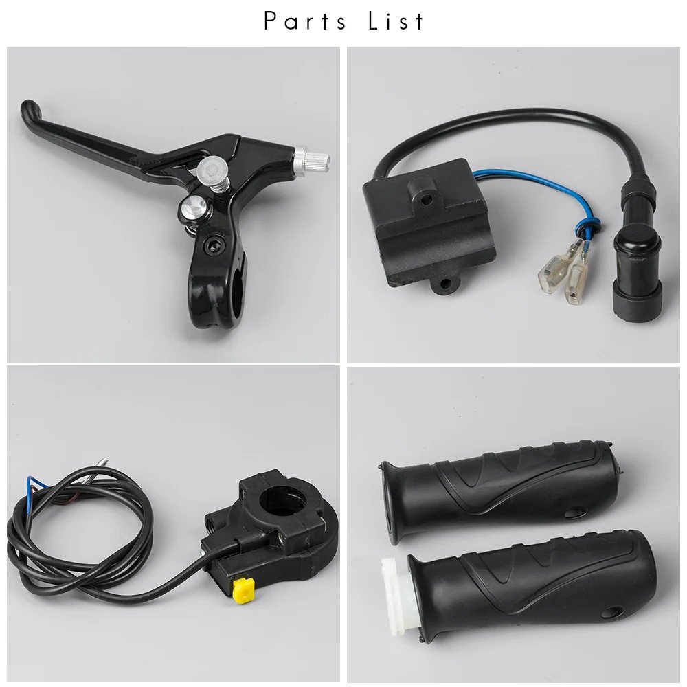 80CC Gasoline Motor for Motorcycle Bicycle, Gas Petrol Motor Complete Kit With Fuel Tank and Throttle 2-Stroke Petrol Engine Set