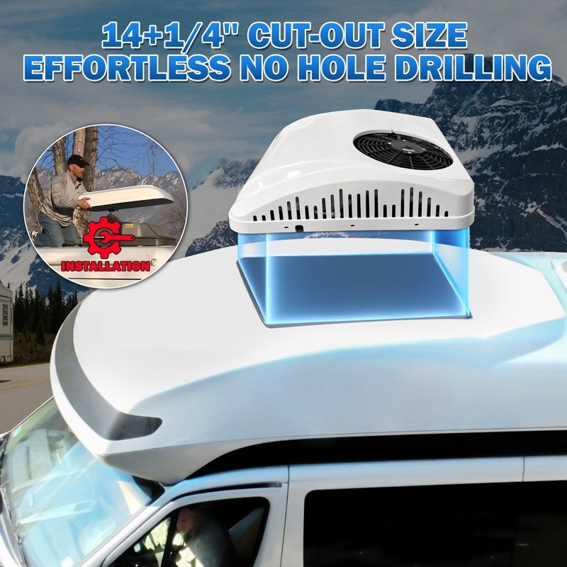 12v Truck Sleeper air Conditioner Car Rooftop Tractor Excavator Battery Power Universal air Conditioner