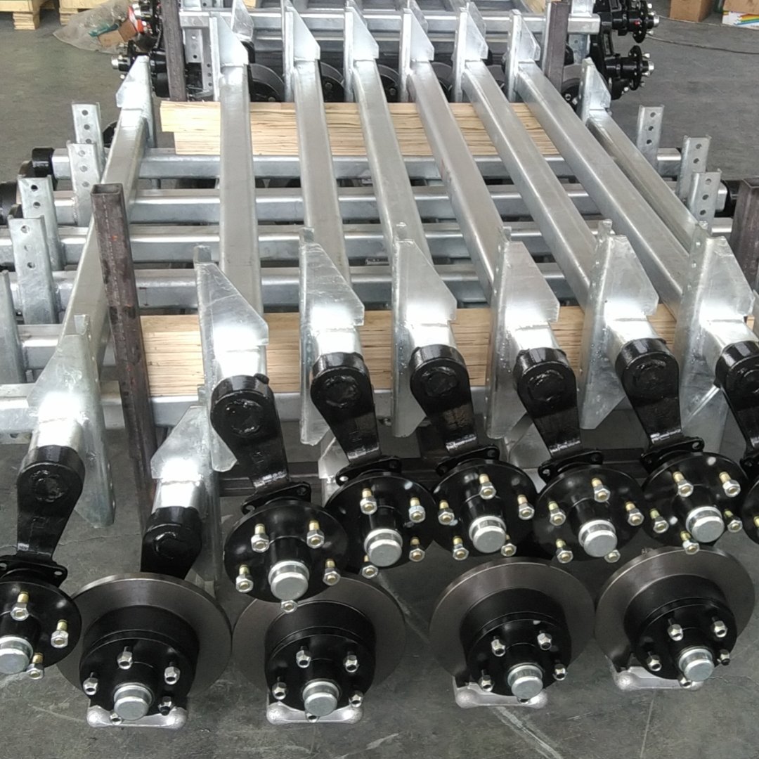 Trailer 6K Electric Axle Spindle with Electric Brake and 6 Bolts Drum Axle