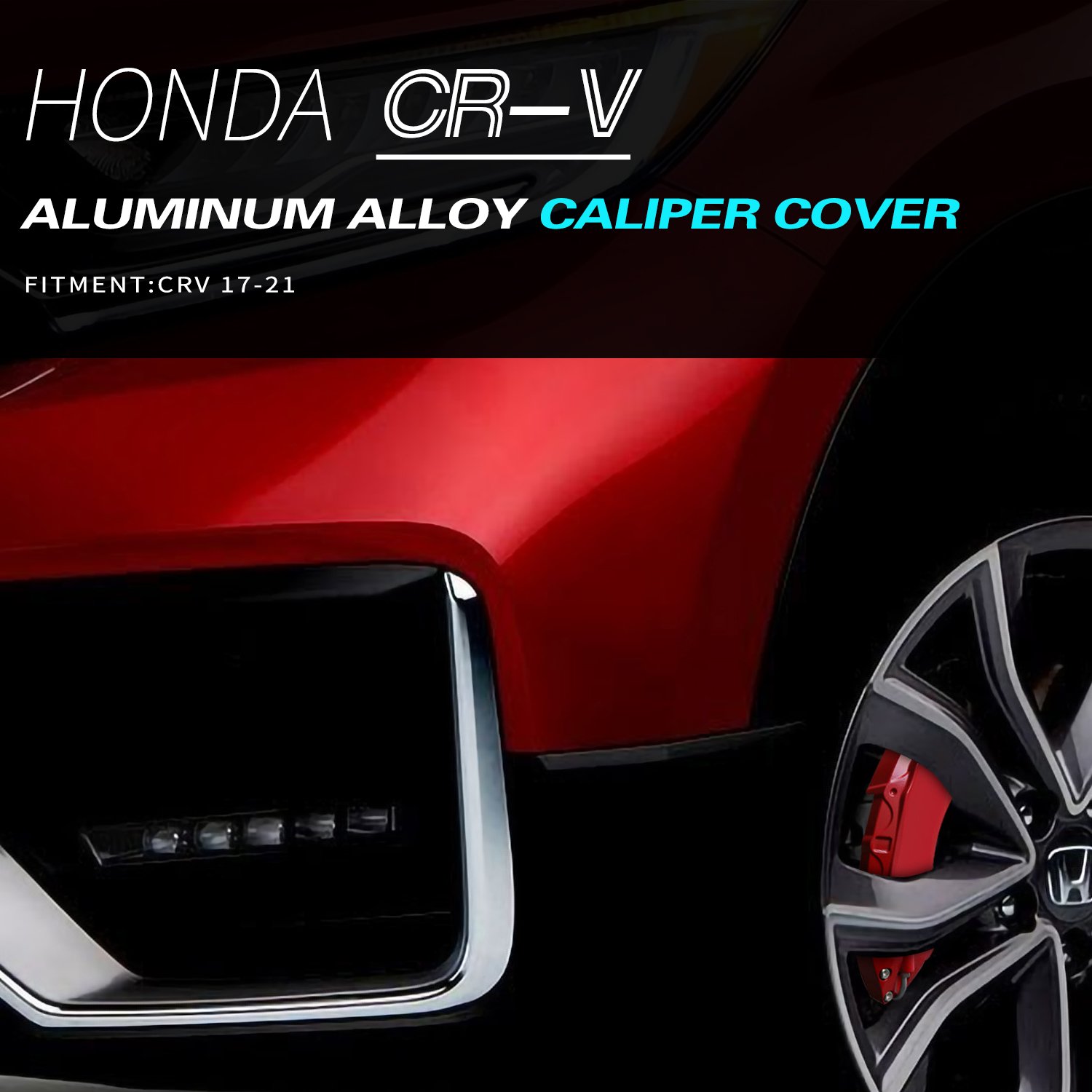 Car Styling 3D Front Rear Aluminum Brake Caliper Cover for Honda Accord SPIRIOR CIVIC CITY FIT CRV ODYSSEY