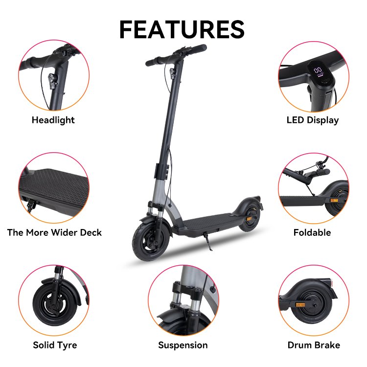 Hot Sale Big Battery Scooter Electric High Weight Capacity Foldable Scooter Wholesale 2 Wheel Folding Electric Scooter for Adult