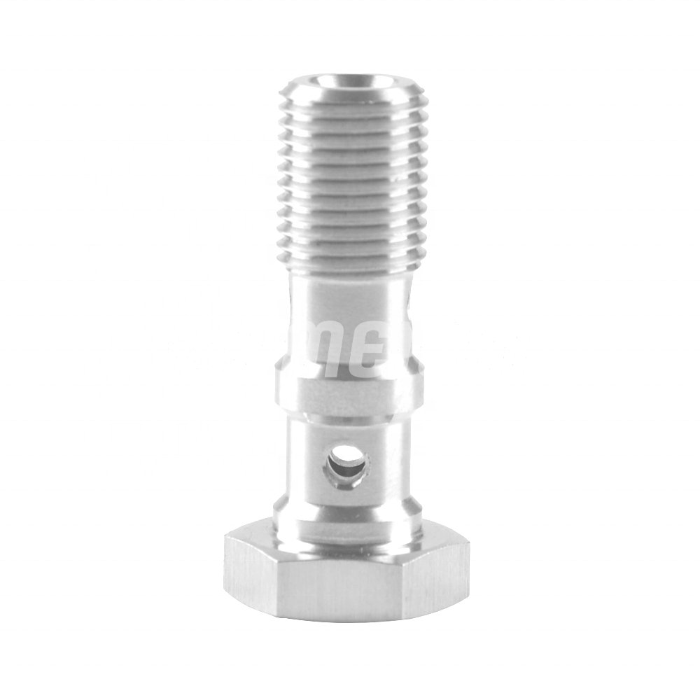 SUMEICHI Auto Parts Stainless Steel Double Banjo Bolts Brake Fitting M10x1.0mm Fitting