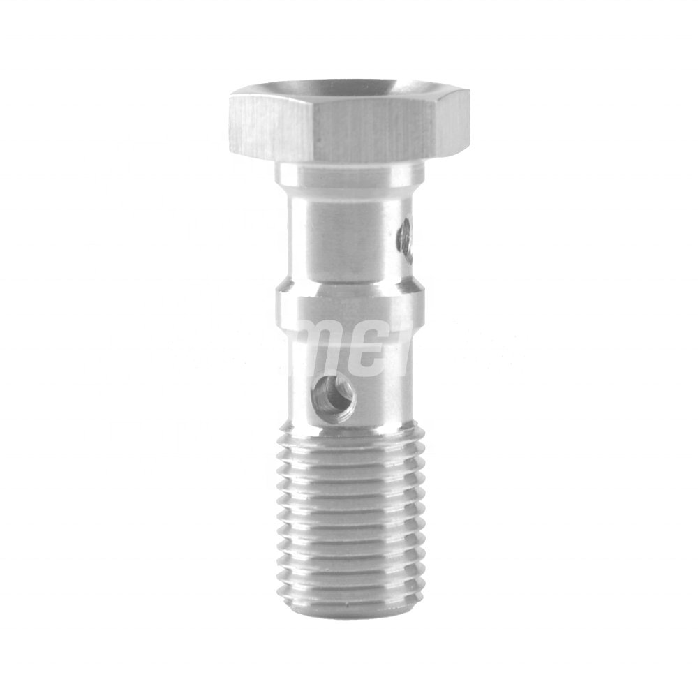 SUMEICHI Auto Parts Stainless Steel Double Banjo Bolts Brake Fitting M10x1.0mm Fitting