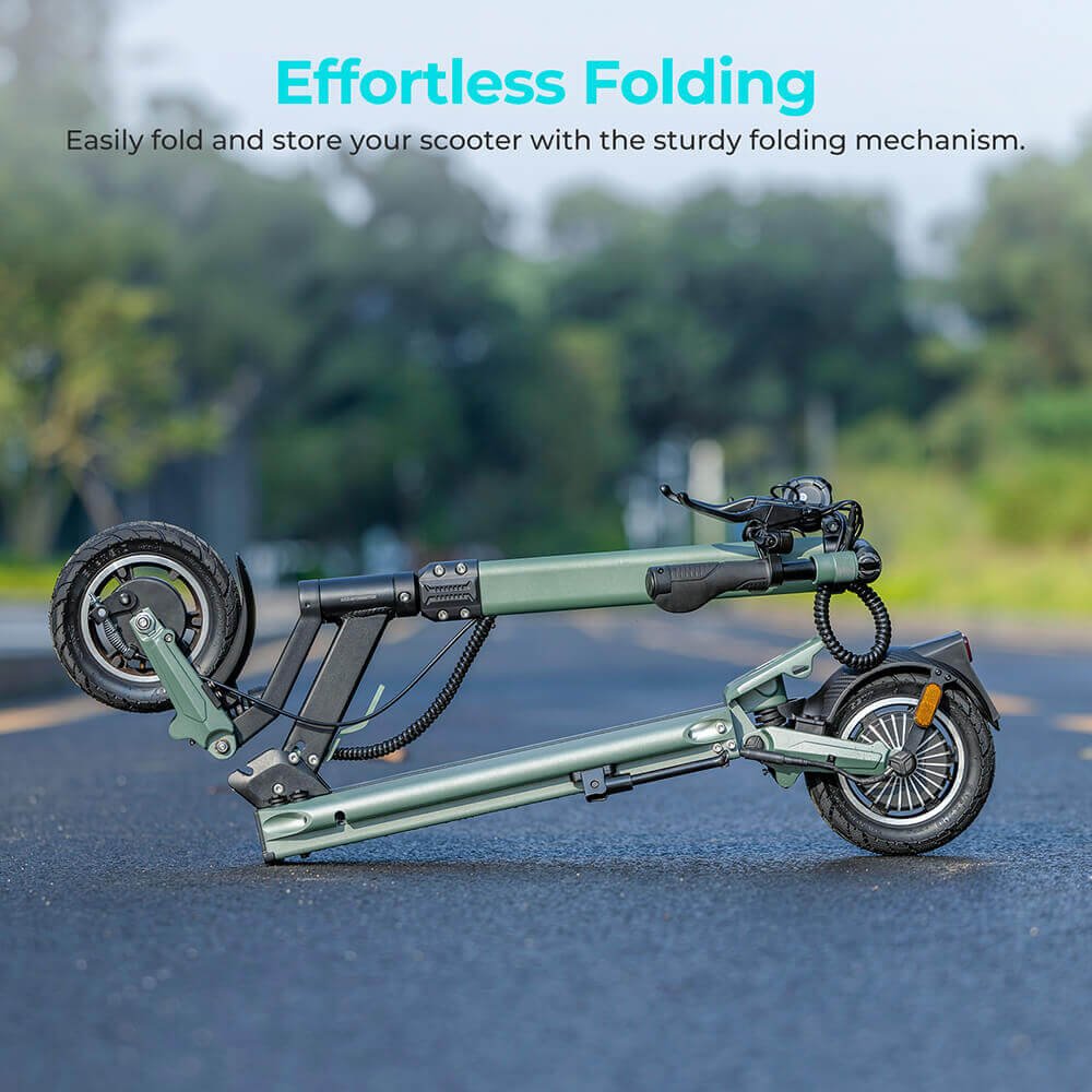 EU Stock Ausom GX1 Electric Scooter 20km/h 500W Motor 48V 15.6Ah Battery 9" Pneumatic Tire up to 80km Max Range With NFC Lock
