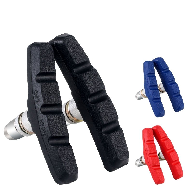 TOOPRE Road Fixed Gear Silent Wear-Resistant Rubber Brake Pads V Brake C Brake Blocks MTB Bicycle