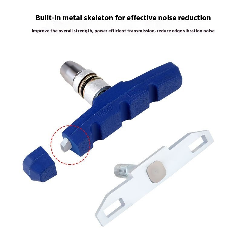 TOOPRE Road Fixed Gear Silent Wear-Resistant Rubber Brake Pads V Brake C Brake Blocks MTB Bicycle