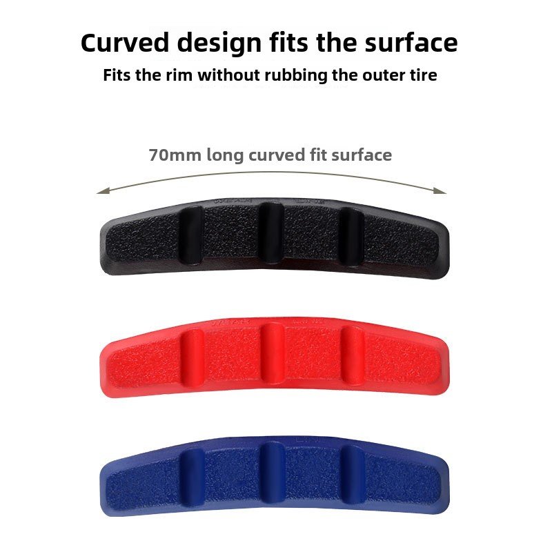 TOOPRE Road Fixed Gear Silent Wear-Resistant Rubber Brake Pads V Brake C Brake Blocks MTB Bicycle