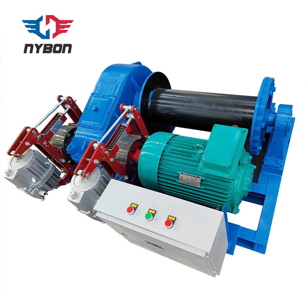 Electric Winch with Electro-hydraulic Drum Brake for Mining 440V 60Hz 3P Customized Electric Winch