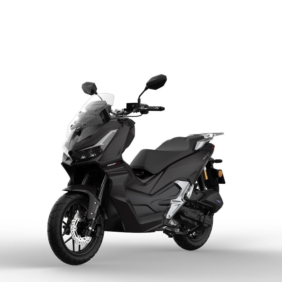 High Quality 13-inch Large Wheel 150cc Fuel Scooter, Gasoline Motorcycle with Front Disc and Rear Drum Brakes