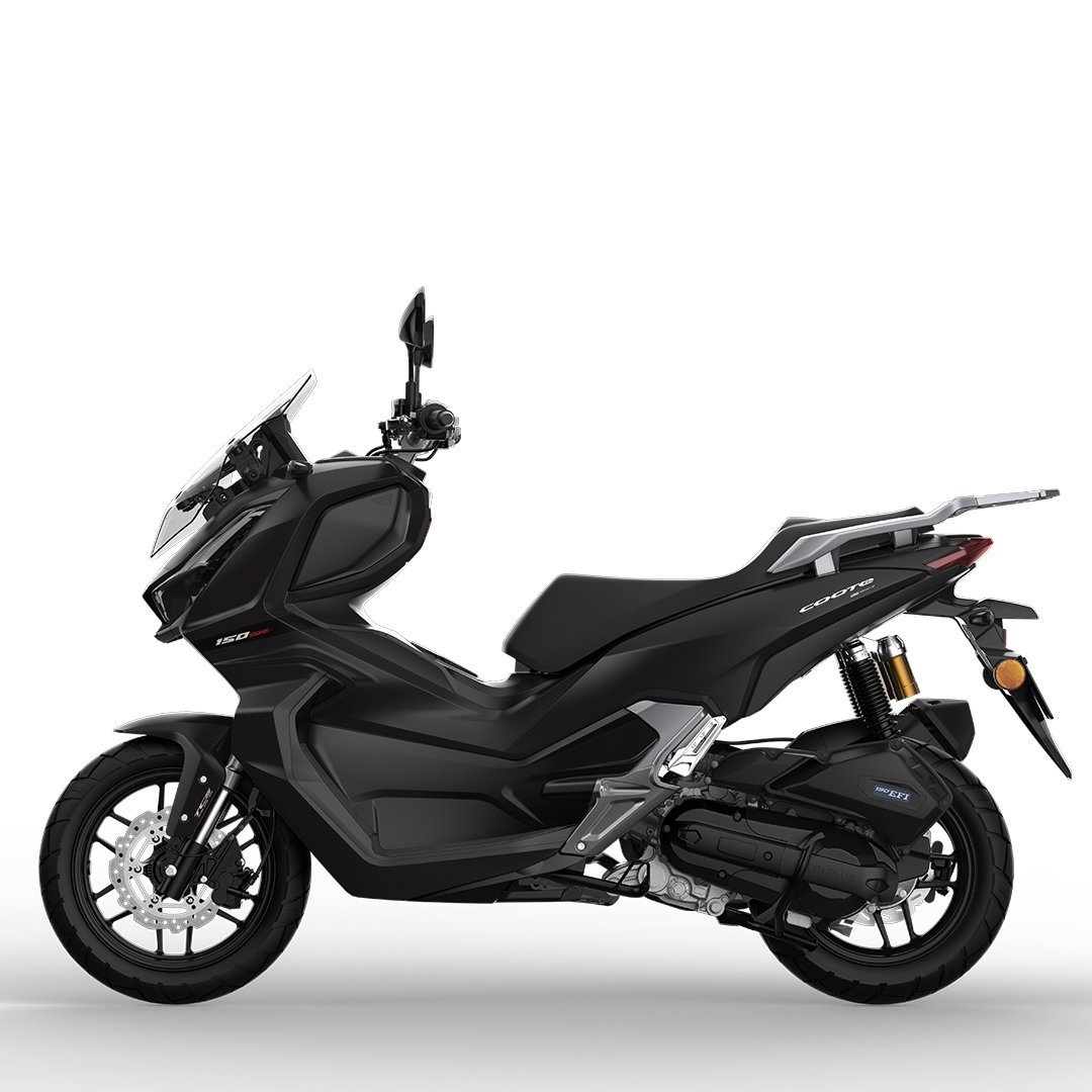 High Quality 13-inch Large Wheel 150cc Fuel Scooter, Gasoline Motorcycle with Front Disc and Rear Drum Brakes