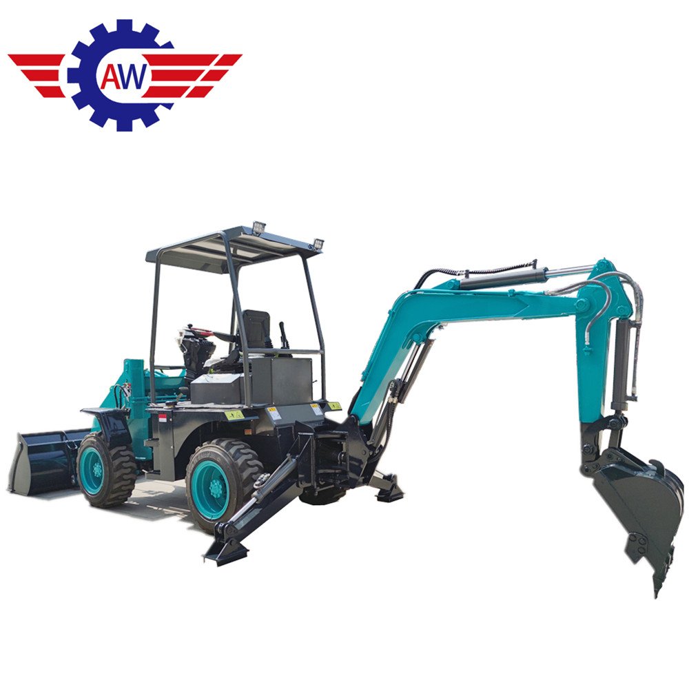 China New Small Mini Backhoe Loader 4x4 Tractor Multifunction Backhoe Loader for Sale