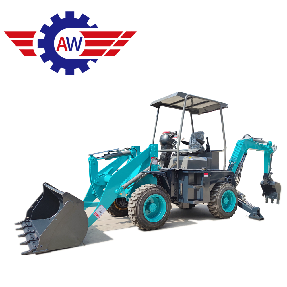 China New Small Mini Backhoe Loader 4x4 Tractor Multifunction Backhoe Loader for Sale