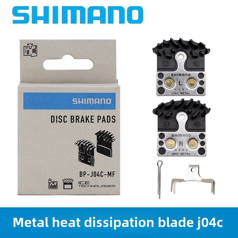 Shimano Xtr J04C Disc Brake Pads for Mountain Bikes Road & Bicycle Components Metal Heat Dissipation Splint Brake Pads