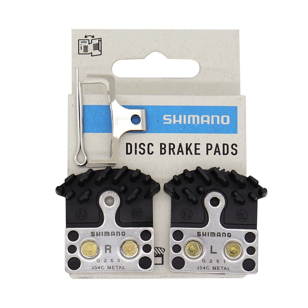 Shimano Xtr J04C Disc Brake Pads for Mountain Bikes Road & Bicycle Components Metal Heat Dissipation Splint Brake Pads