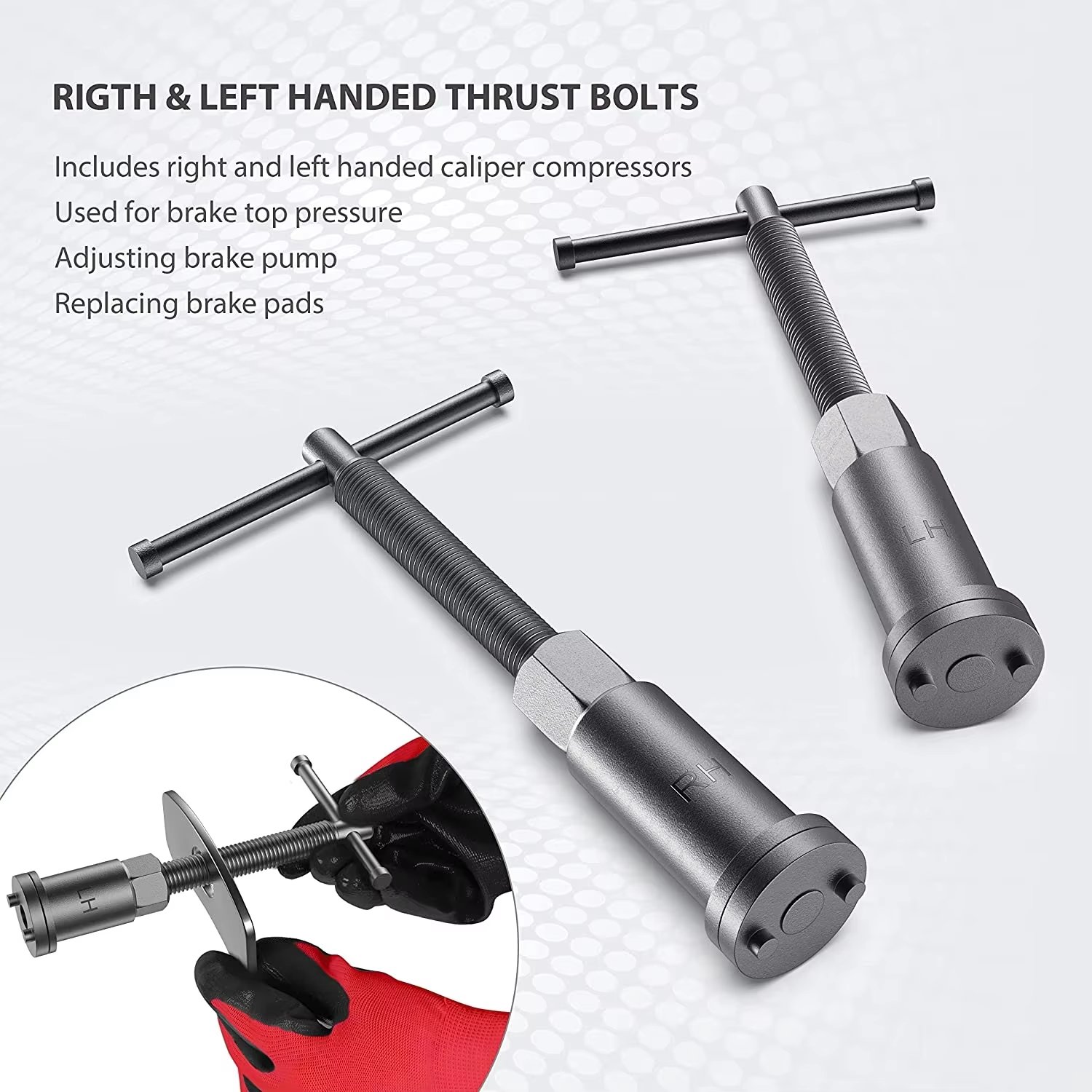 High Quality 22-Piece Rear Brake Repair Kit Piston Brake Caliper Wind Back Tool for Vehicle Maintenance