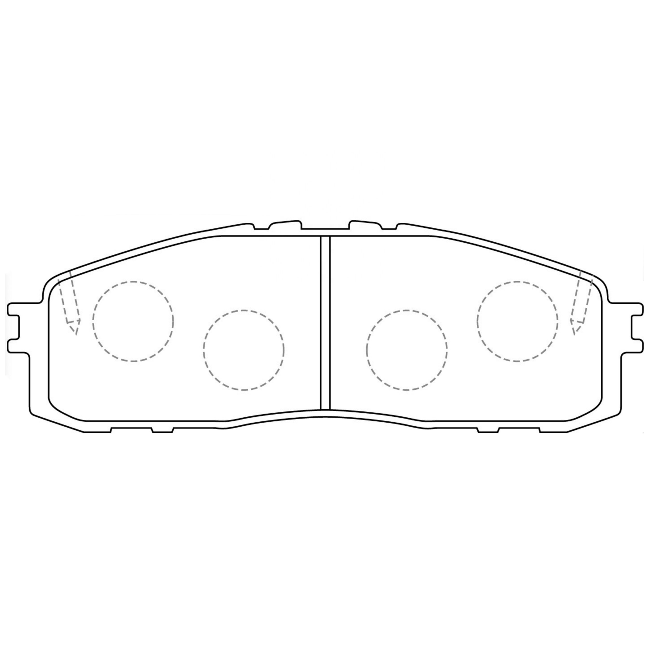 High Performance Factory Auto Parts Brake Pads (Pastillas De Freno) OEM Disc D622/D304/D432 Is Rear Axle Brake for TOYOTA/LEXUS