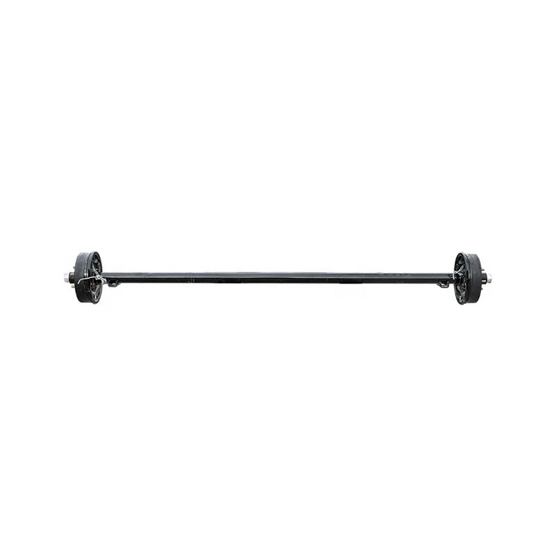 China Manufacturers 3500 lb 5*4.5 PCD Drum Braked Straight Trailer Axle with Electric Brake
