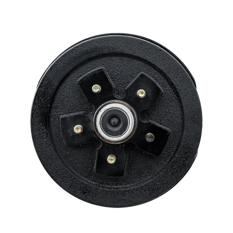 China Manufacturers 3500 lb 5*4.5 PCD Drum Braked Straight Trailer Axle with Electric Brake