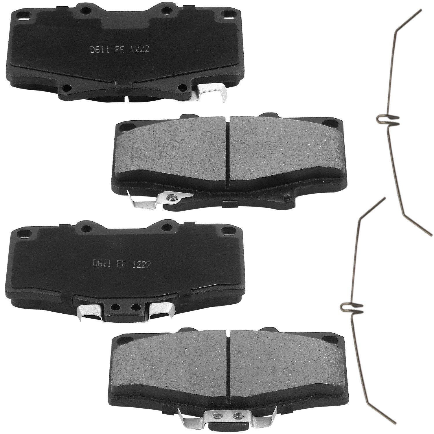Auto Front Ceramic Brake Pads D611 04465-35140 04465-35190 04465-35230 04491-35140 7298-D611 D611-7298 05P509 for Toyota